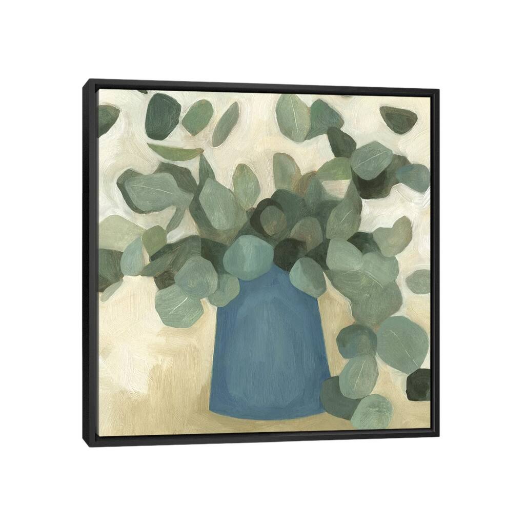 iCanvas "Greenery Still Life VI" by Emma Scarvey Framed Canvas Print