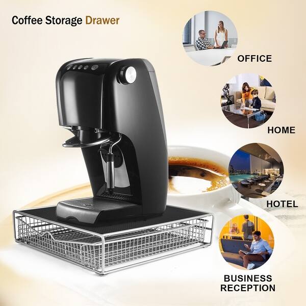 Shop Hk Coffee Storage Drawer Holder Organizer W Rack Mat For