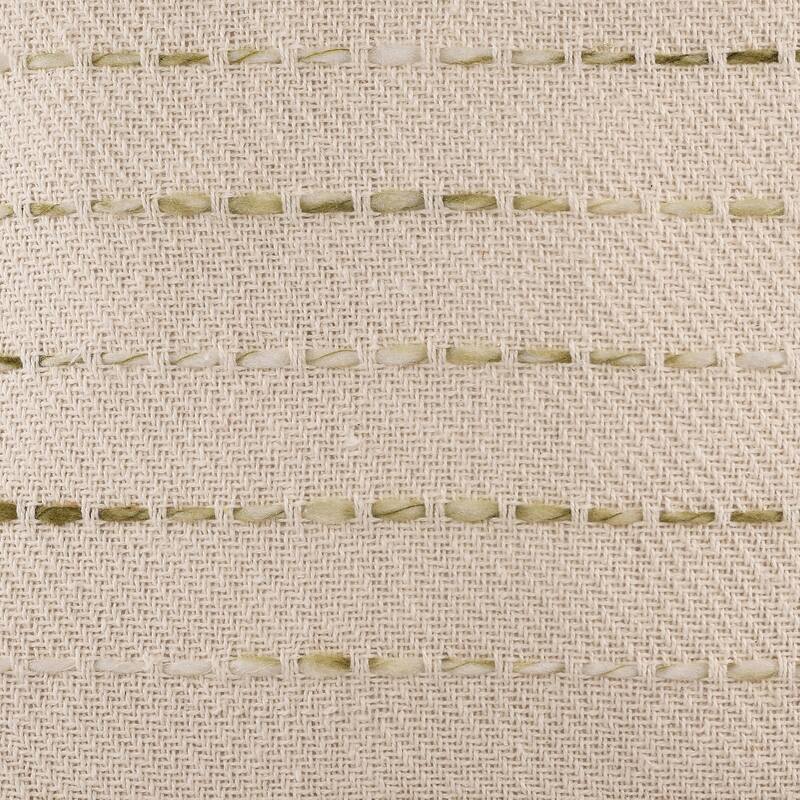 Sevita Torrent Variegated Stripe Cotton Blend Handmade 20"x20" Throw Pillow, with Tassels