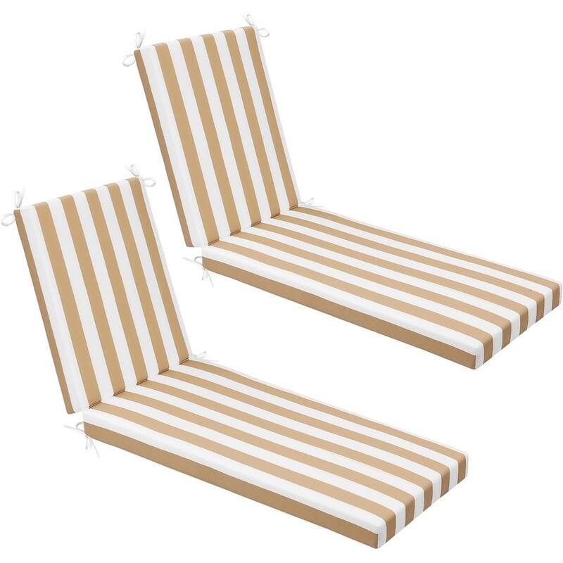WINSOON Chaise Lounge Cushions Outdoor 72 x 21 x 3 Inch