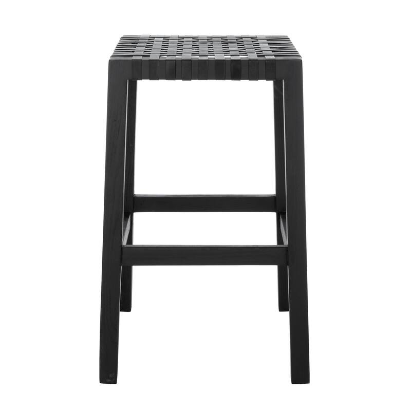 SAFAVIEH Ozgul Woven Lattice Counter Stool - 20" x 17.7" x 27.1" - 20Wx18Dx27H