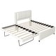 preview thumbnail 12 of 21, Merax Full Size Upholstery platform bed with Trundle