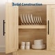 preview thumbnail 9 of 16, Garvee 70.8" Mid-Century Modern Sideboard Buffet Cabinet with 4 Wood Doors and Modular Storage