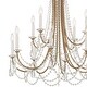 preview thumbnail 5 of 6, Karrington 12 Light Aged Brass Chandelier - 30"W x 40"H