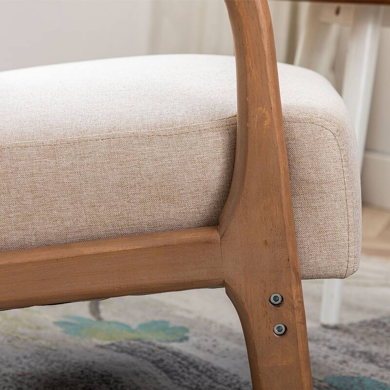 Ebello Modern Solid wood Accent Chair
