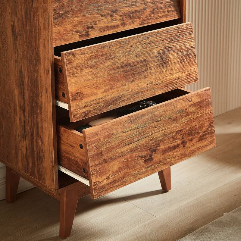 Double Dresser Features Vintage-style and Bevel Design