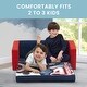 preview thumbnail 3 of 7, Avengers Cozee Flip-Out Sofa - 2-in-1 Convertible Sofa to Lounger for Kids by Delta Children