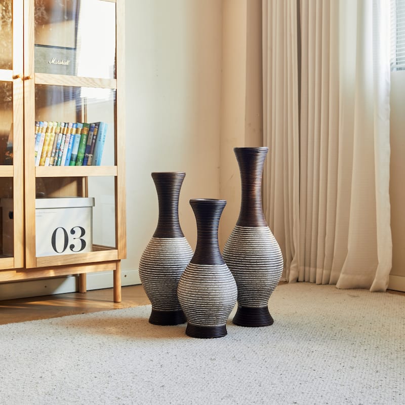 Desktop Vase, Brown Decorative Floor Vase, Classic and Neat Floor Vase, High Independent Flower Stand
