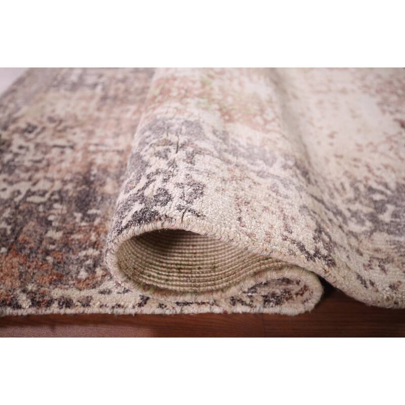 Modern Abstract Foyer Rug Handmade Wool Carpet - 2'9"x 5'0"