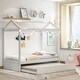 preview thumbnail 7 of 7, Twin Size Wooden House Bed with Trundle, can be Decorated,Saving space