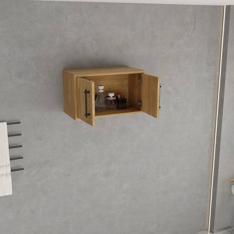 Victoria 24 Inches Floating Top Cabinet with Smart Motion Sensor Light - 23.9