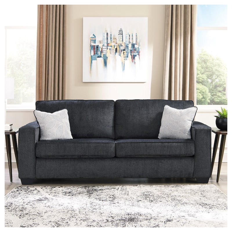 Signature Design by Ashley Altari Queen Sofa Sleeper - 85"W x 38"D x 37"H - Slate
