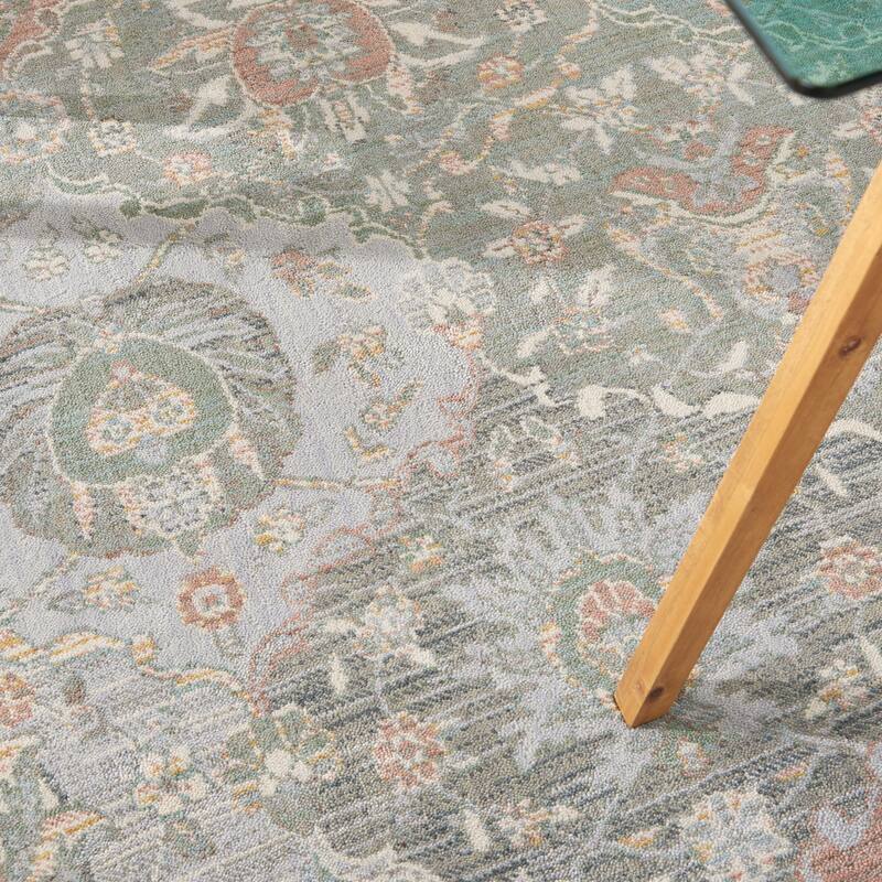 Nourison Parisa Traditional Moroccan Lantern Floral Medallion Area Rug