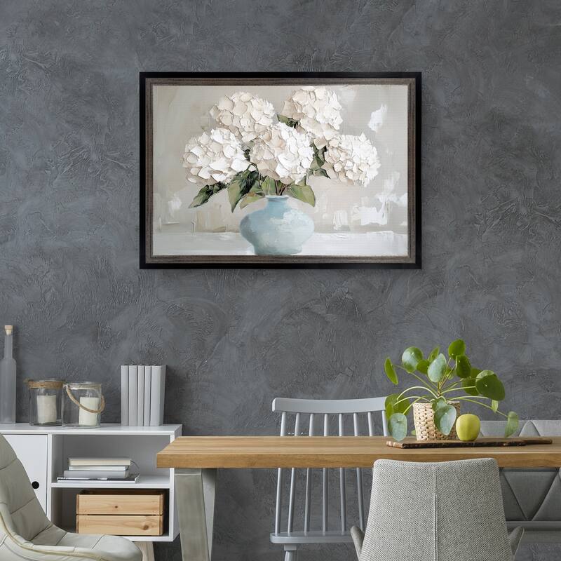 Masterpiece Art Gallery| The Blue Vase I by Annabelle Hall - Framed Canvas Art Print