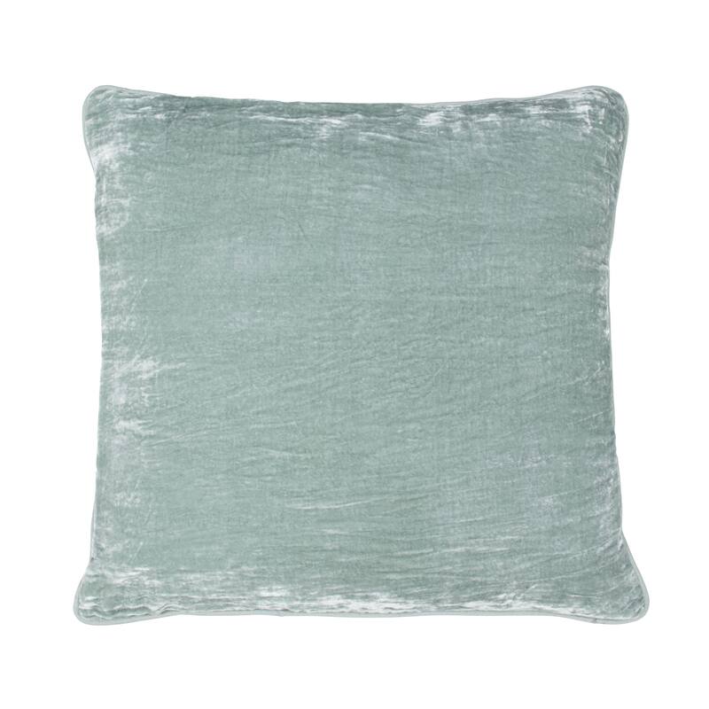 Villa by Classic Home Lexington Silk Blend Throw Pillow - 22x22 - Aqua Blue