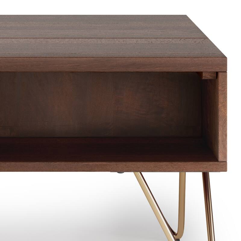 Moreno Rectangle Industrial Lift Top Coffee Table