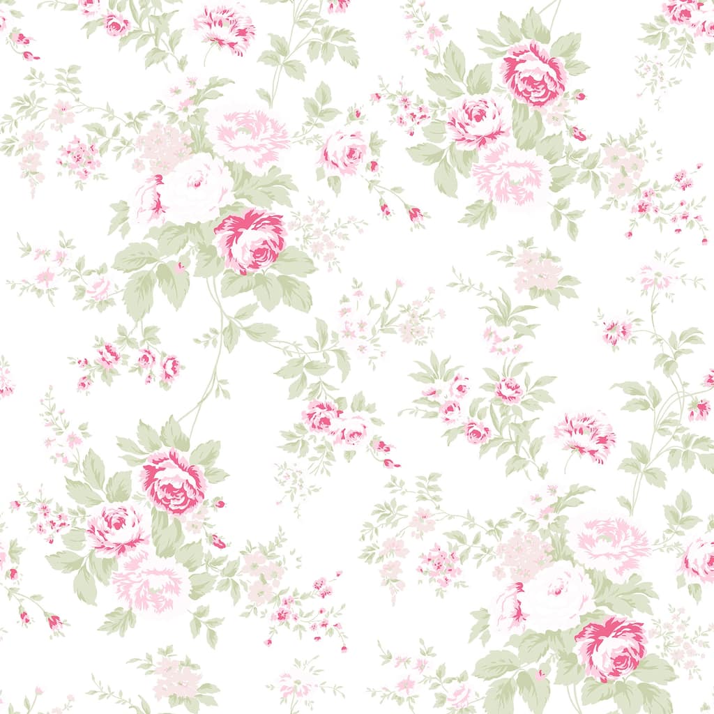 Shabby Chic by Rachel Ashwell Wild Flower Pink Wallpaper