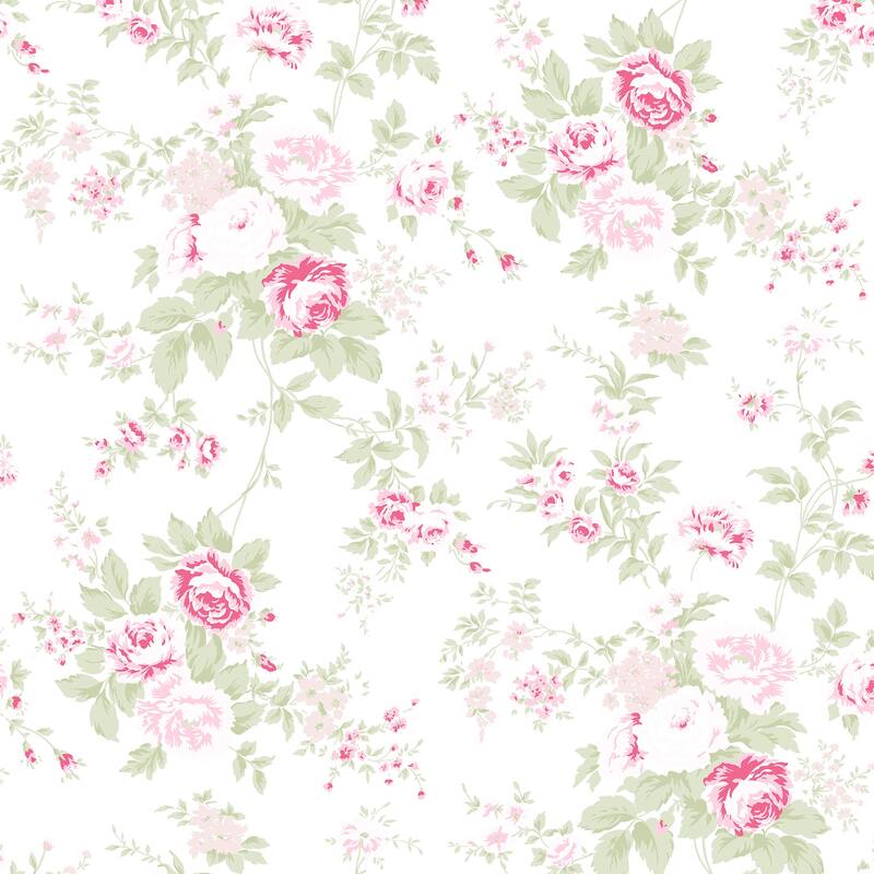 Shabby Chic by Rachel Ashwell Wild Flower Pink Wallpaper