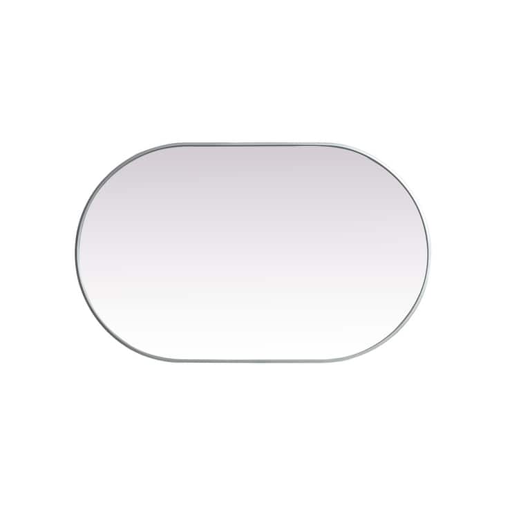 Indigo Home Metal Frame Oval Mirror 30x48 Inch