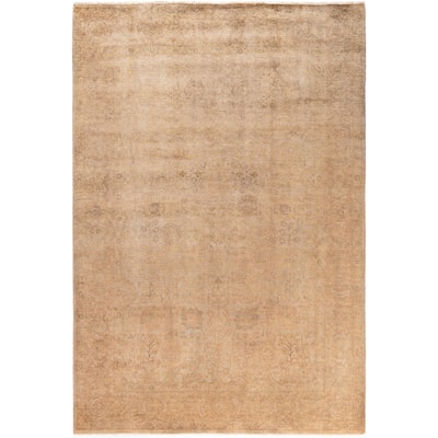 Overdyed One-of-a-Kind Hand-Knotted Area Rug - Beige - 6' 0" x 8' 9"