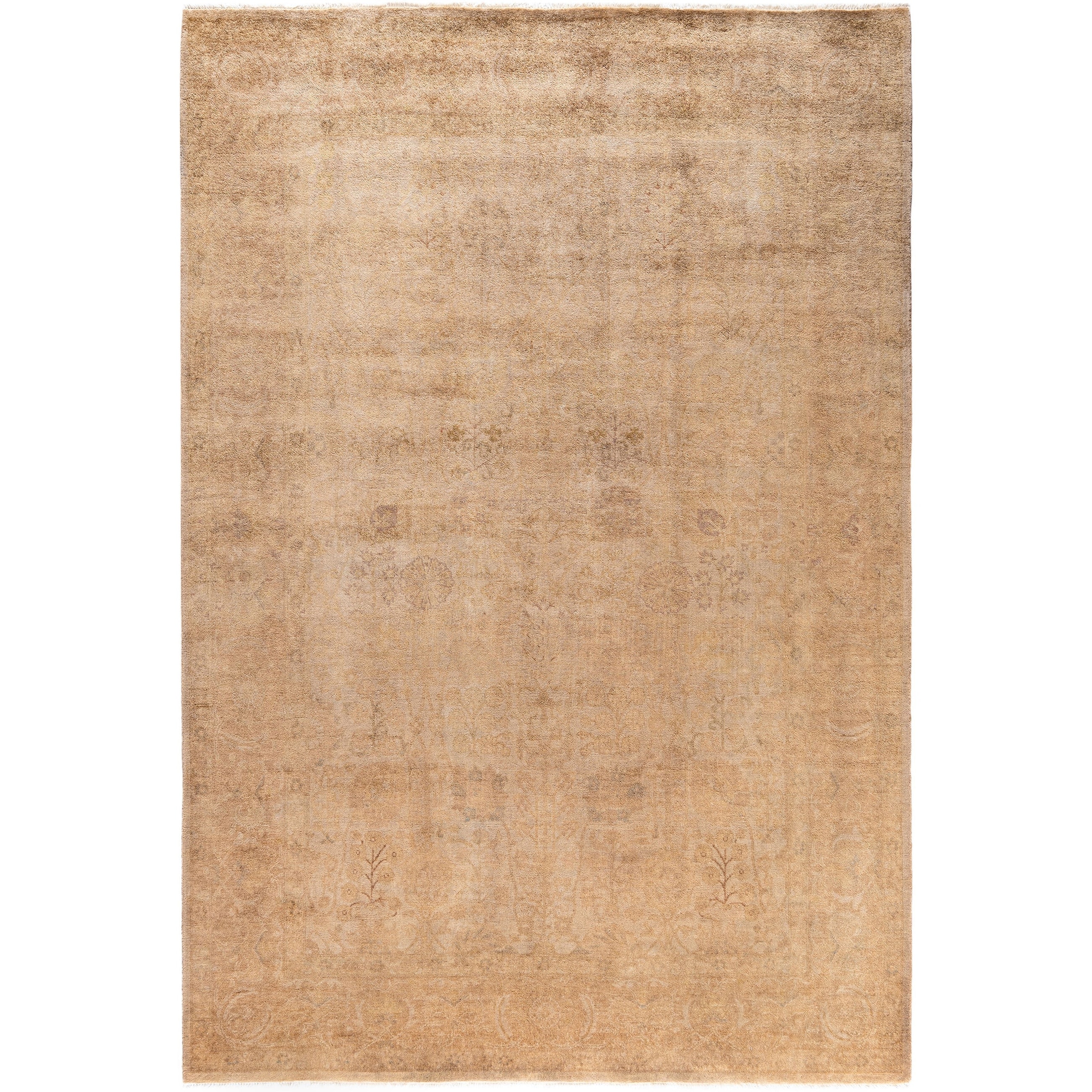 Overdyed One-of-a-Kind Hand-Knotted Area Rug - Beige - 6' 0" x 8' 9"
