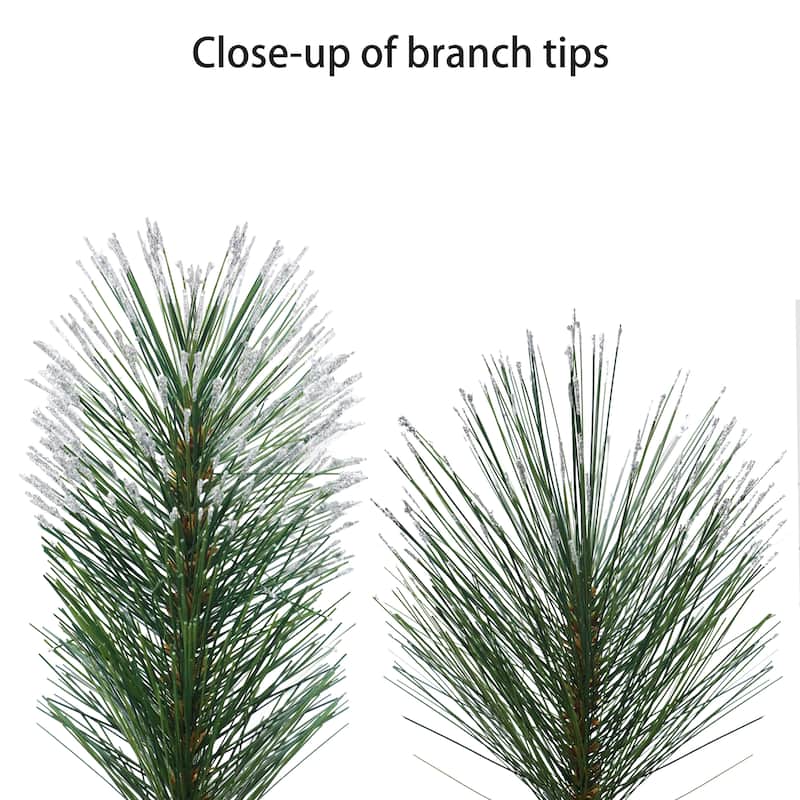 Puleo International 9 ft. x 10" Battery Operated Glittery Garland