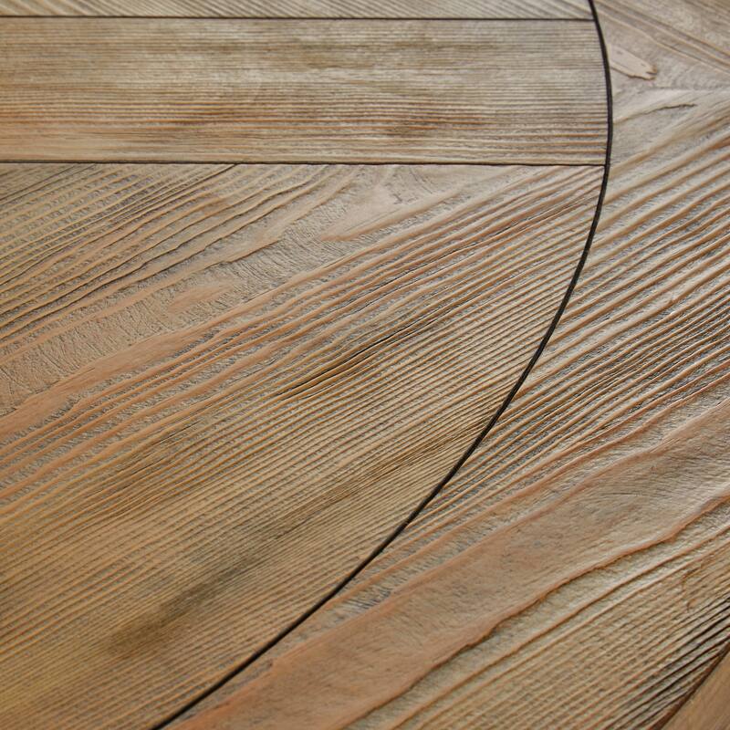 Benchwright Rustic X-base Round Pine Wood Coffee Table by iNSPIRE Q Artisan