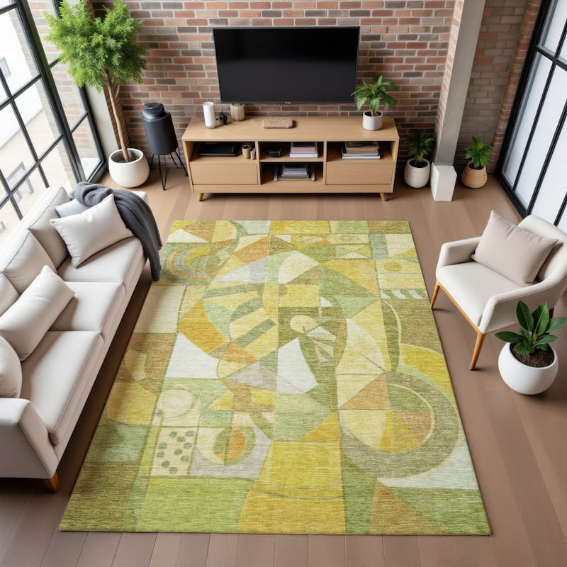 Premium Washable Super Soft Mosaic Contemporary Mayfield Rug