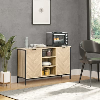 Sideboard Buffet Cabinet With Adjustable Shelves