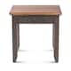 Option Rustic Chocolate Brown and Honey Top