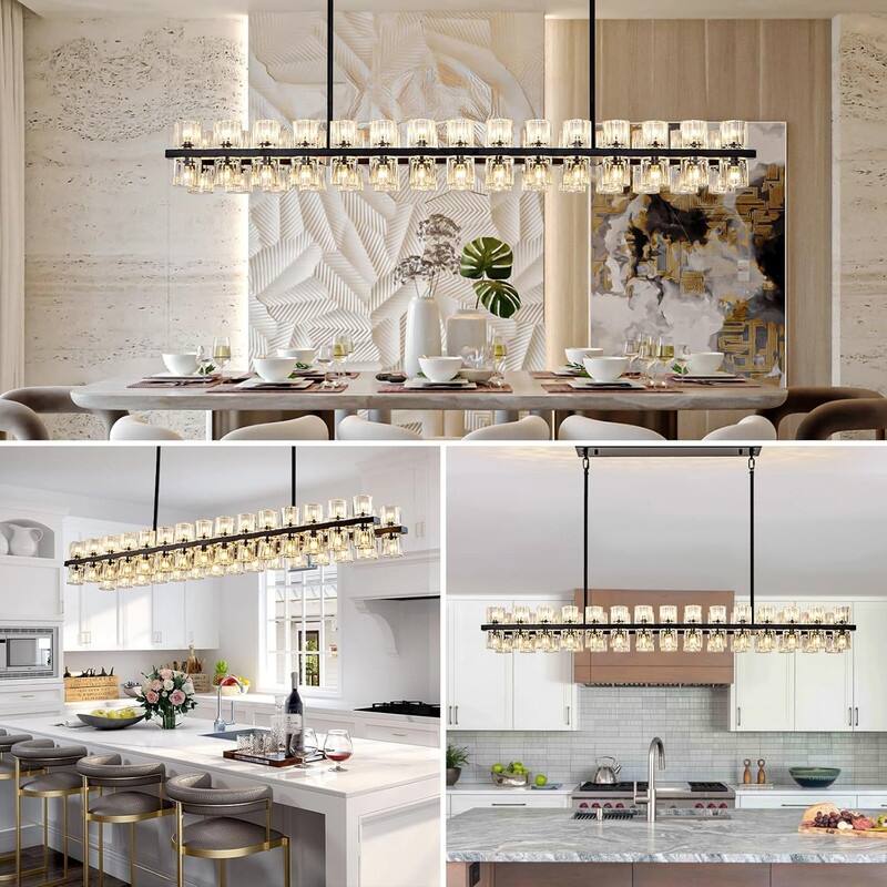 KAYLA Modern Chandelier with K9 Crystal