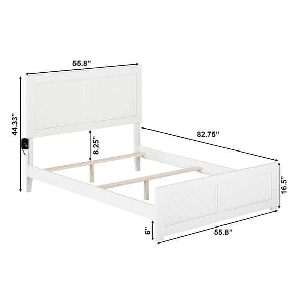 dimension image slide 9 of 15, Canyon Foundation Bed Frame with Matching Footboard
