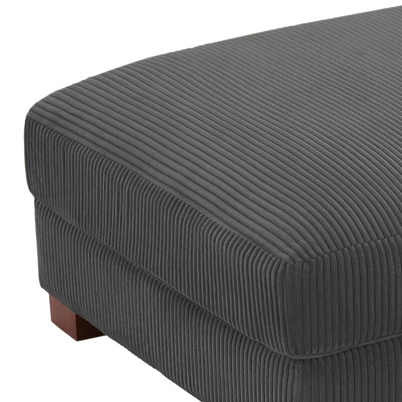 Modern Rectangular Ottoman Foot Rest Stool for Couch