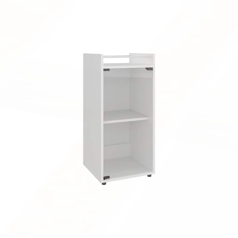 Theba Minibar Cabinet with Two Doors and Open Shelf for Modern Bar Storage