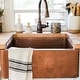 preview thumbnail 6 of 10, Lange Copper 25" Single Bowl Farmhouse Apron Front Undermount Kitchen Sink