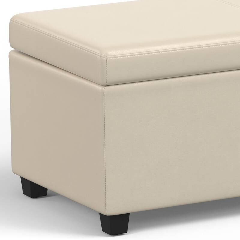 Extra Large Storage Ottoman Bench - Beige