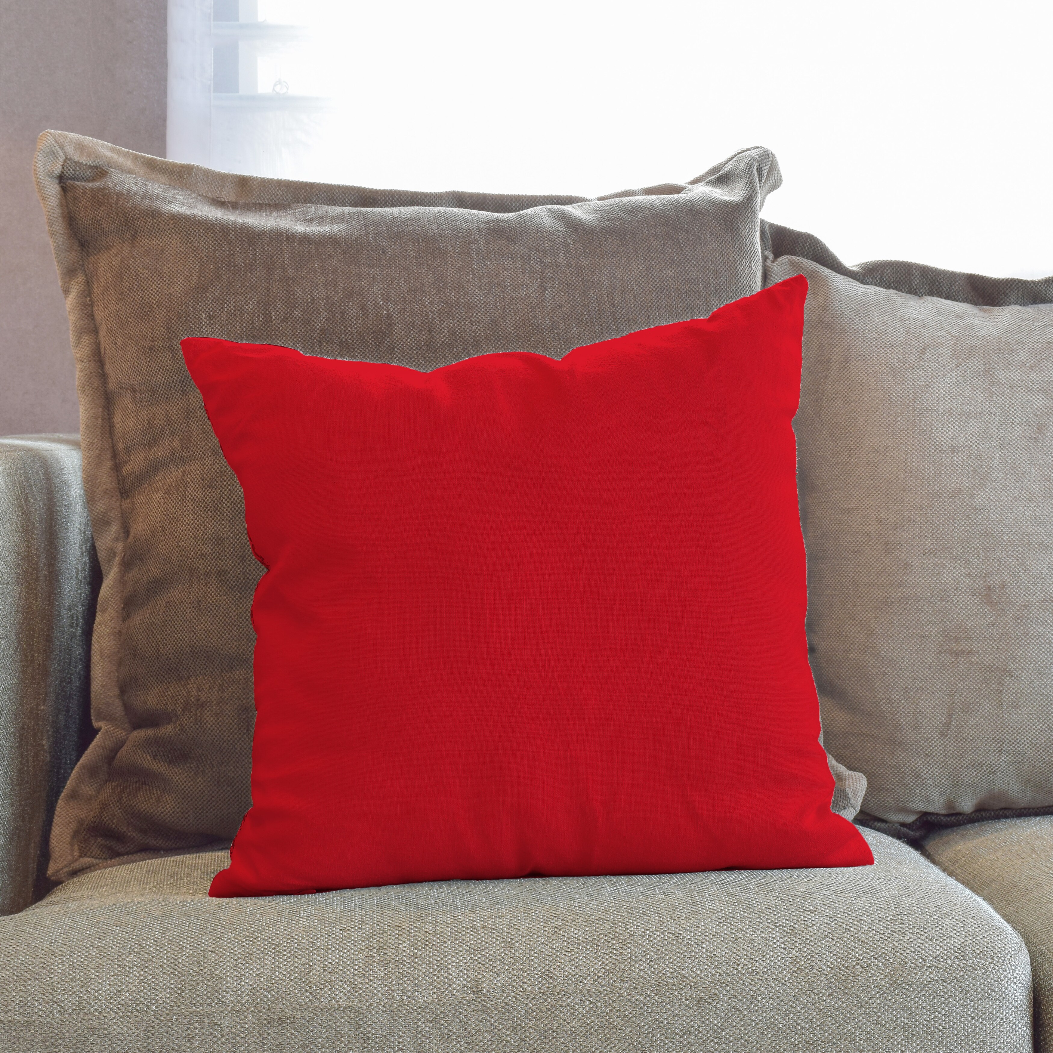 Bright red 2025 pillows