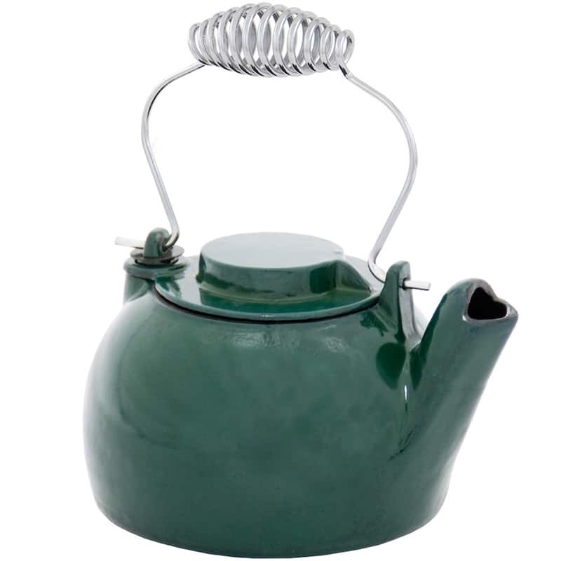 Minuteman International Enameled Humidifying Kettle, 9.25 Inch Tall, Green