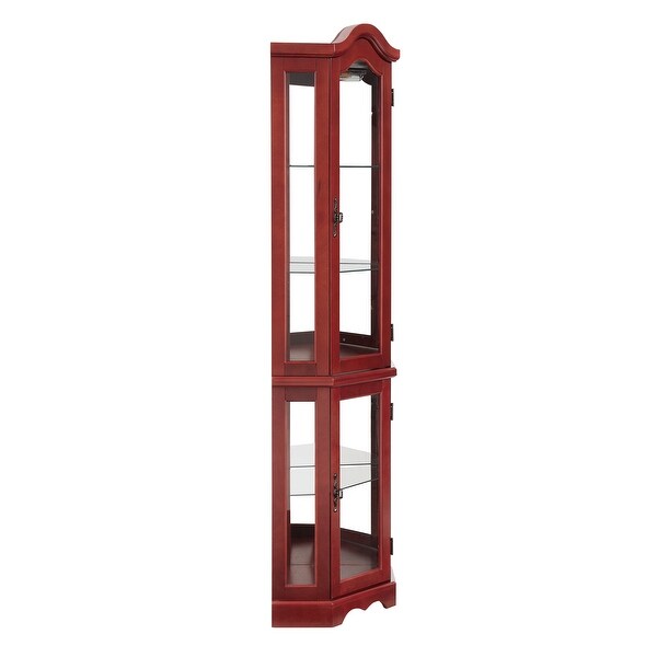 Antique Display Cabinet Glass Display Bookcase Cabinet with