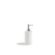 preview thumbnail 11 of 15, Kassatex Rattan Bathroom Accessory Collection White Lotion Dispenser