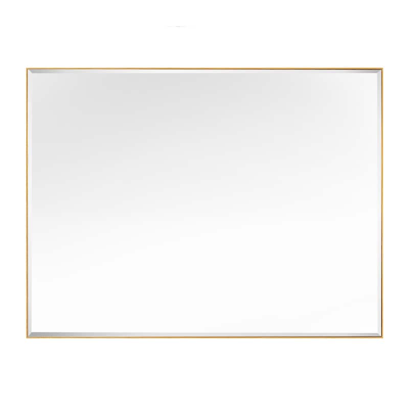 Rectangle Metal Framed Beveled Edge Bathroom Vanity Mirror