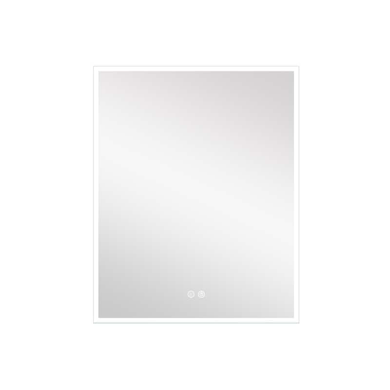30'' H Recessed or Surface Frameless LED Mirror Cabinet With Defogger, Dimmer, Outlets & USB Ports 