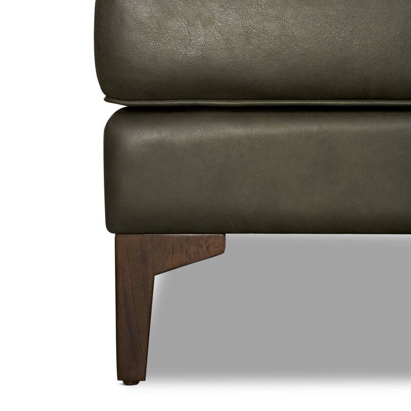 Poly & Bark Essex Genuine Italian Leather Rectangular Ottoman