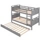 preview thumbnail 9 of 7, Rustic and Adorable House Shaped Full Size Bed Frame with Twin Trundle - Perfect for Kids' Bedroom