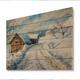 Designart 'Cottage In Winter Mountains II' Cabin & Lodge Wood Wall Art ...