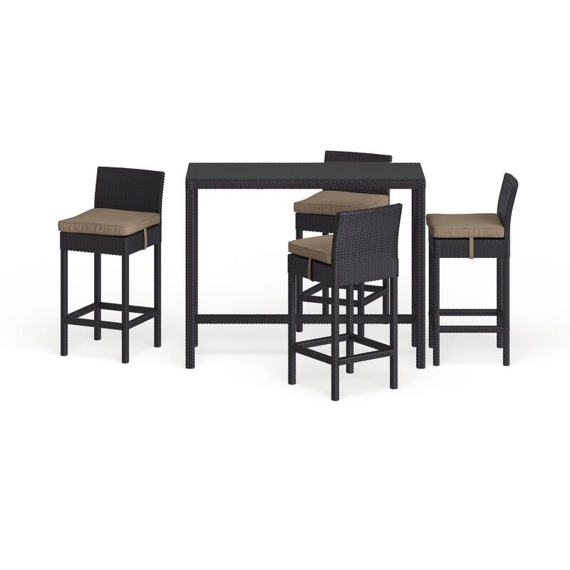 Gather 5 Piece Outdoor Patio Pub Set
