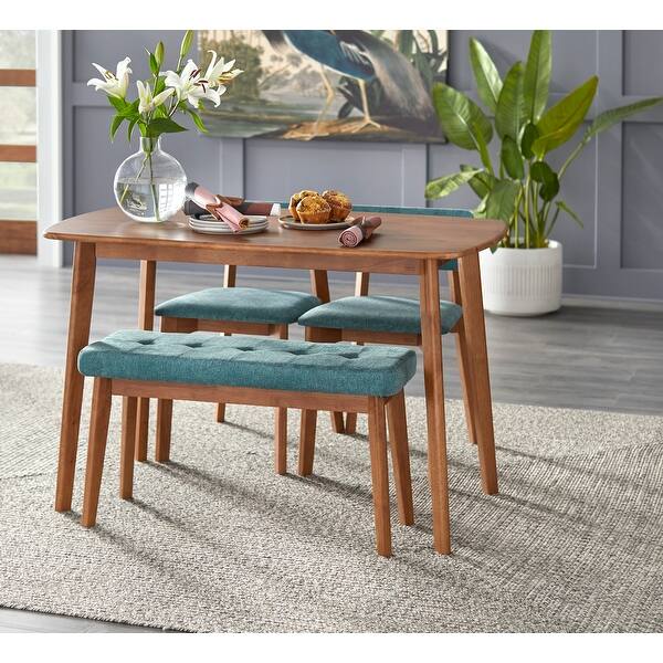 Simple Living 4-Piece Nettie Solid Wood Dining Set