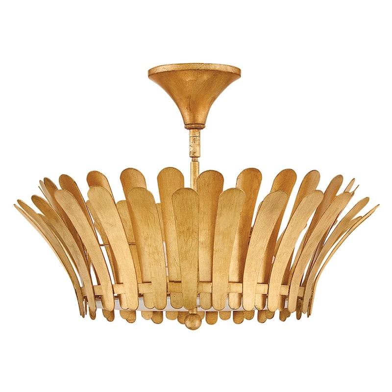 Hinkley Lighting 47693 Reina 3 Light 20" Wide Semi-Flush Ceiling