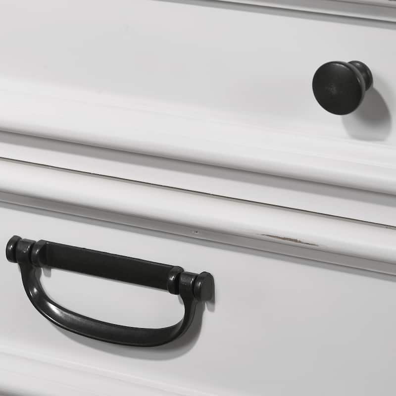 Roundhill Furniture Clelane Wood 7-Drawer Dresser