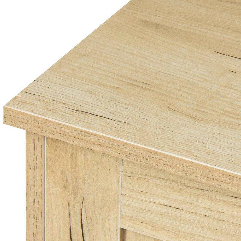 Modern Wood Storage Cabinet with 2 Doors, 1 Shelf and 2 Drawers for Dining Room